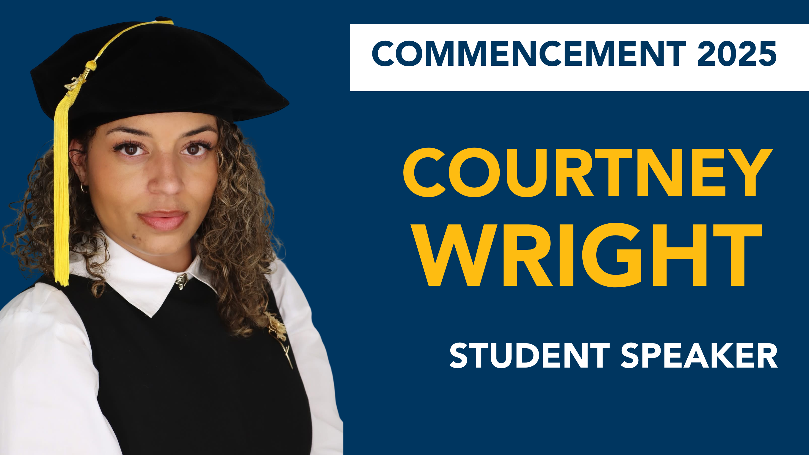 Our 2025 Commencement Speaker: Courtney Wright PhD `25