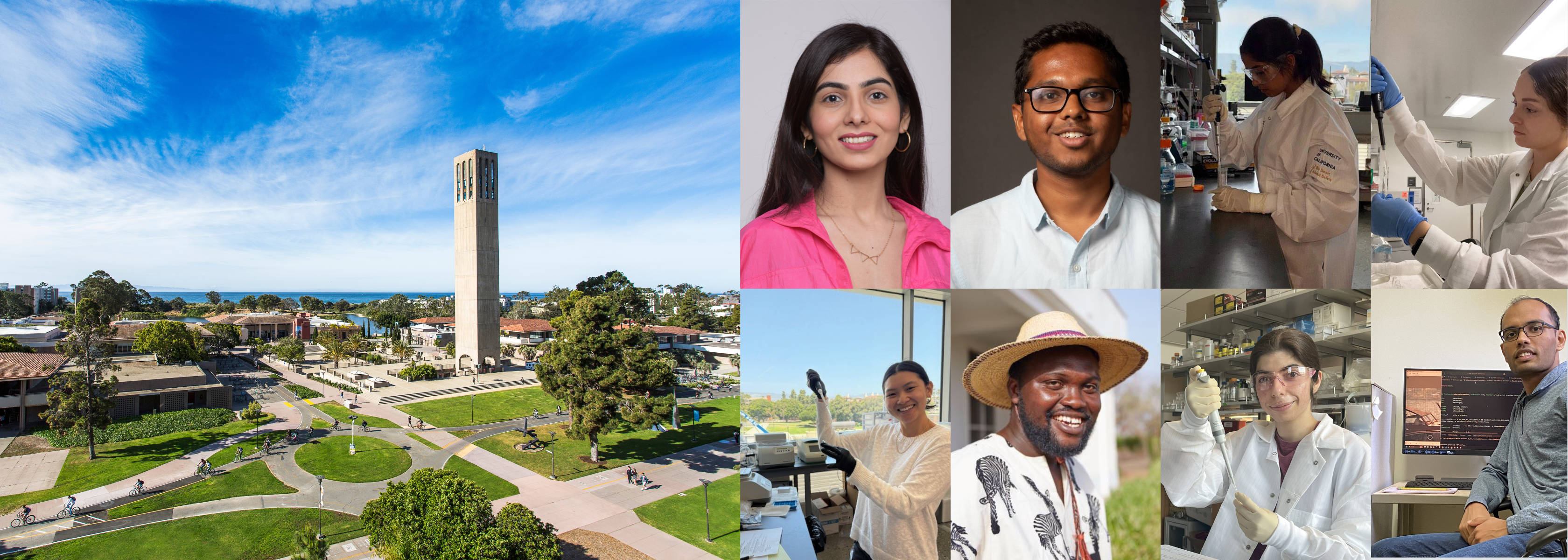 Campus view and photos of RA recipients